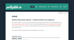 Desktop Screenshot of poetryslam.ch