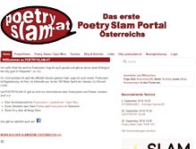Tablet Screenshot of poetryslam.at